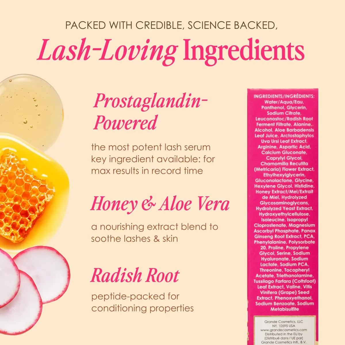 Grande Cosmetics GrandeLASH-MD Lash Enhancing Serum 4ml (0.135 Fl Oz) | Ophthalmologist Approved for Thicker, Longer Lashes - view 5