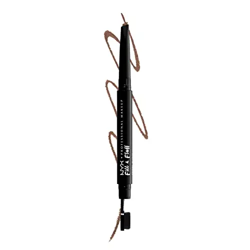 NYX PROFESSIONAL MAKEUP Fill & Fluff Eyebrow Pomade Pencil, Auburn | Dual-Ended Micro Paddle Brush & Teardrop Tip for Precise & Blended Brows - main product image