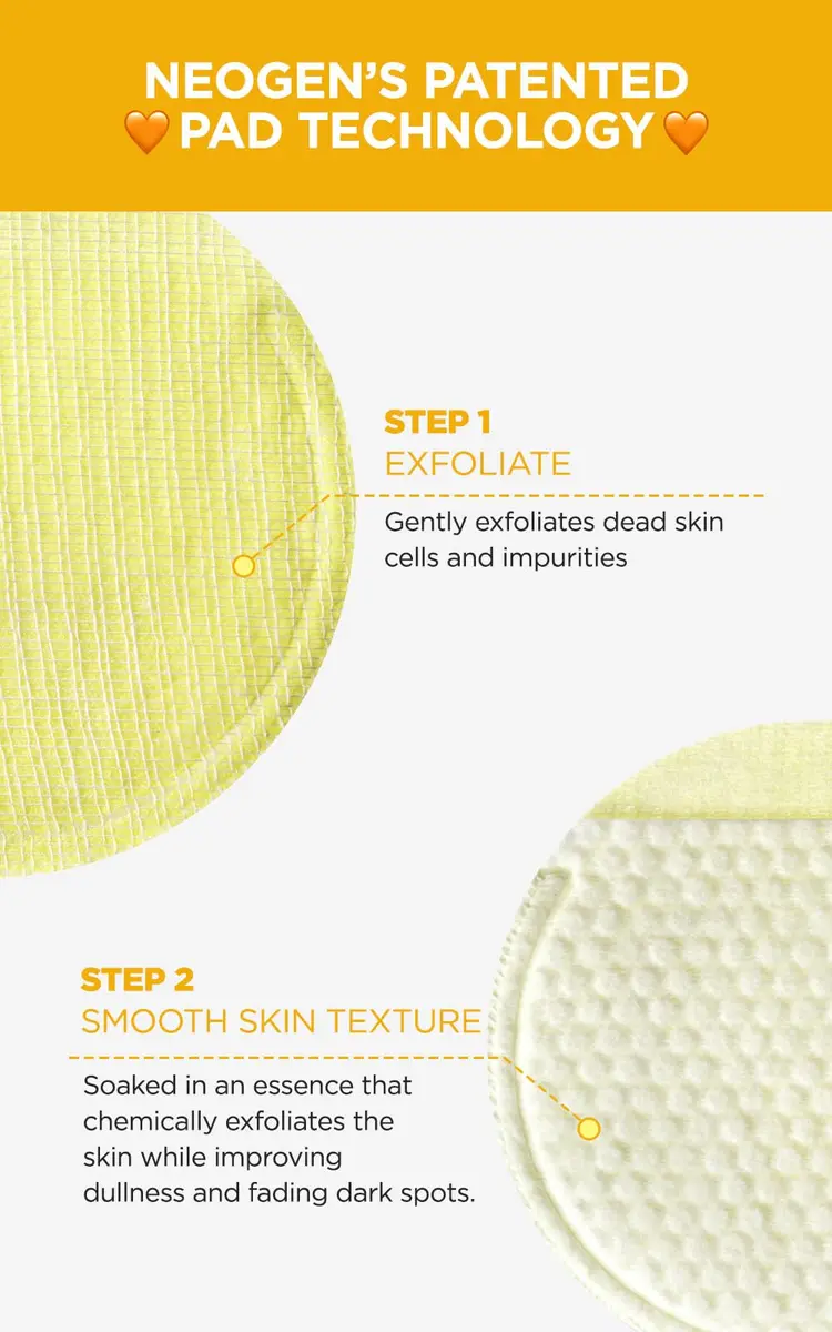 DERMALOGY by NEOGENLAB Bio-Peel Gauze Peeling Pads (Lemon, 8 pcs) | Gentle exfoliation with Lemon & Hyaluronic Acid - view 3
