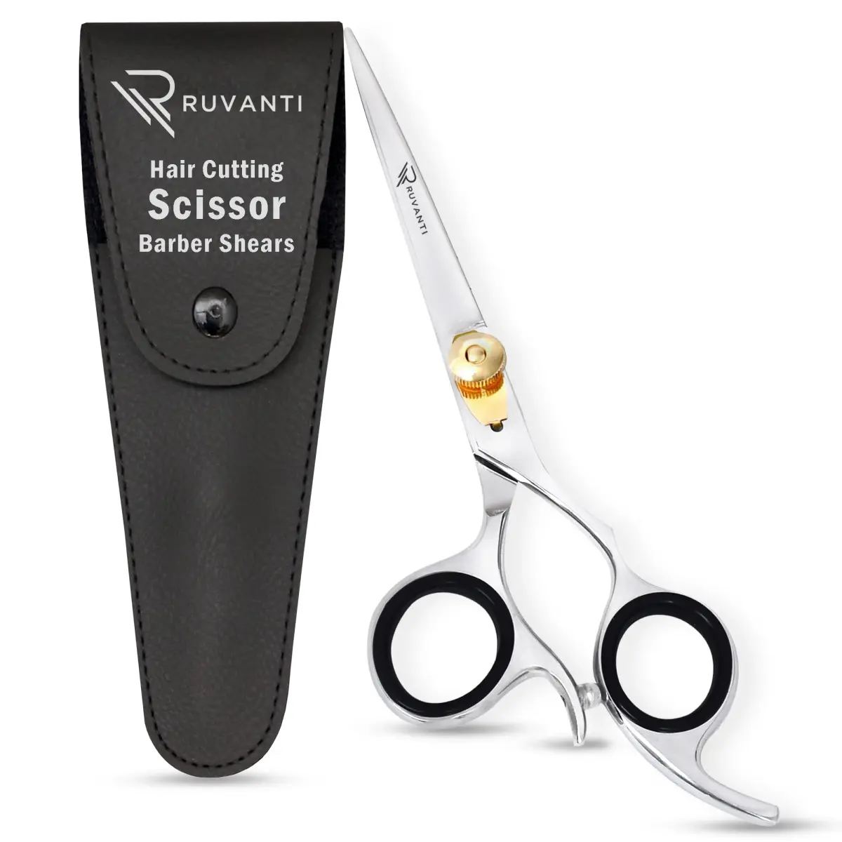 RUVANTI Professional Hair Cutting Scissors & Thinning Shears Kit | 6.5 Inch Japanese Stainless Steel Set (2-Piece) - view 8