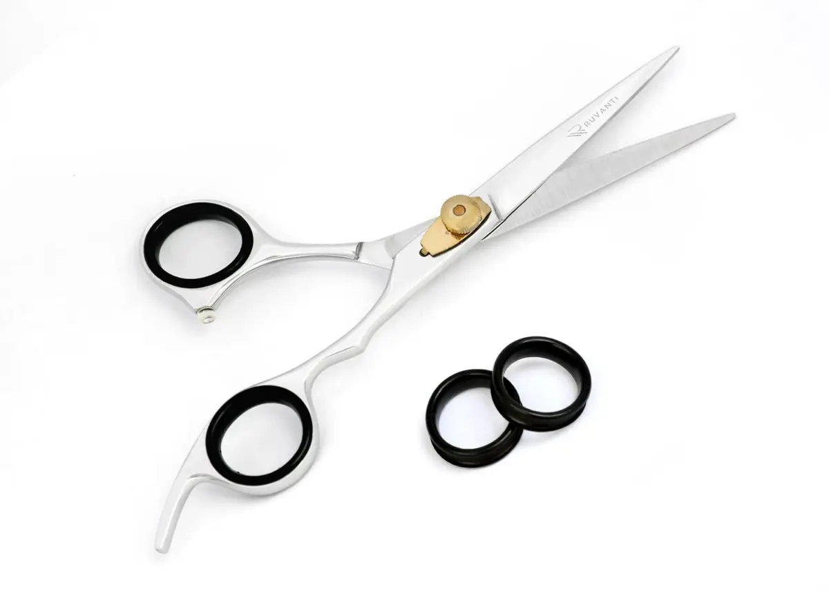 RUVANTI Professional Hair Cutting Scissors & Thinning Shears Kit | 6.5 Inch Japanese Stainless Steel Set (2-Piece) - view 9