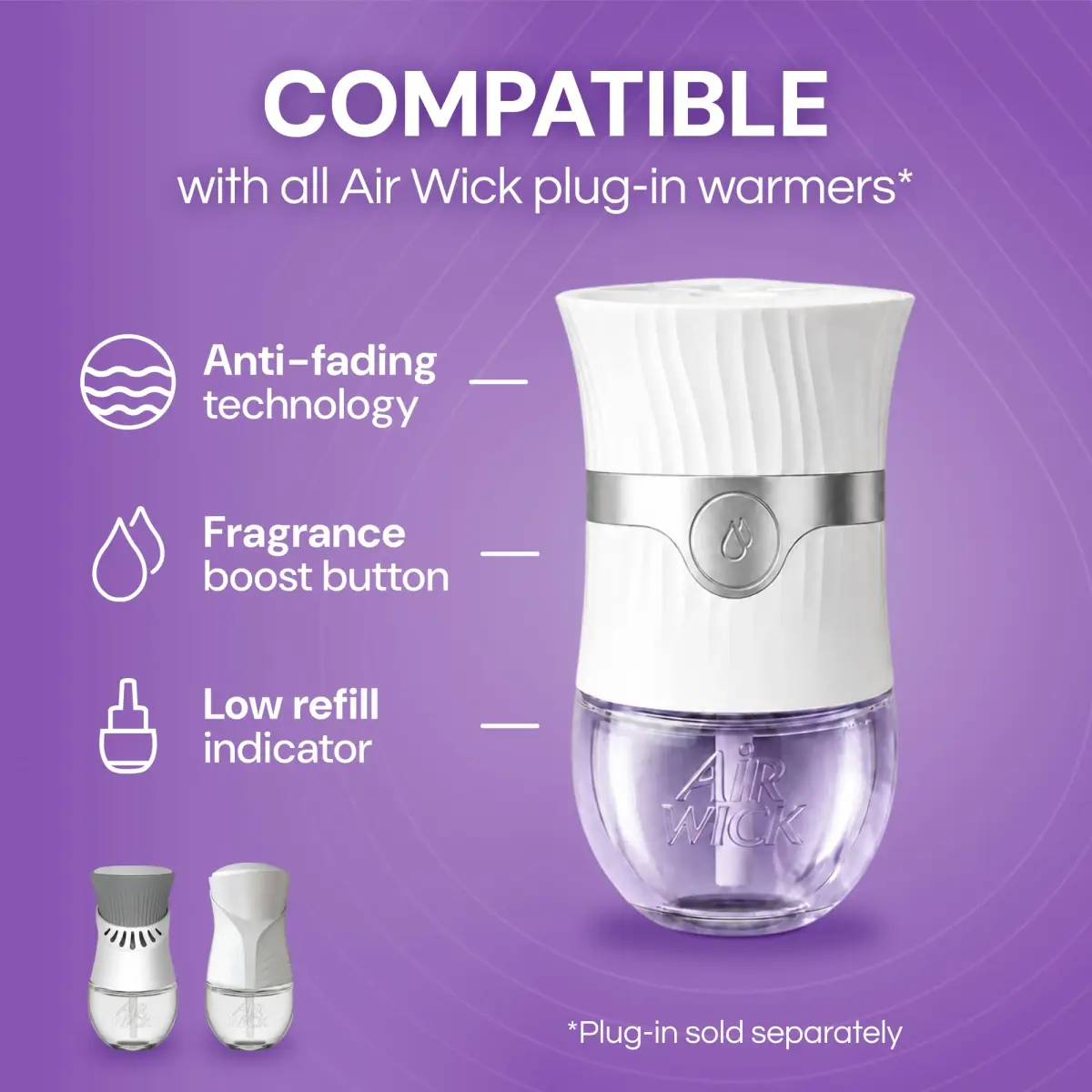 Air Wick Plug In Scented Oil Refills Lavender & Chamomile 10ct (0.67 fl oz per refill) | Continuous Fragrance for Up to 600 Days - view 6