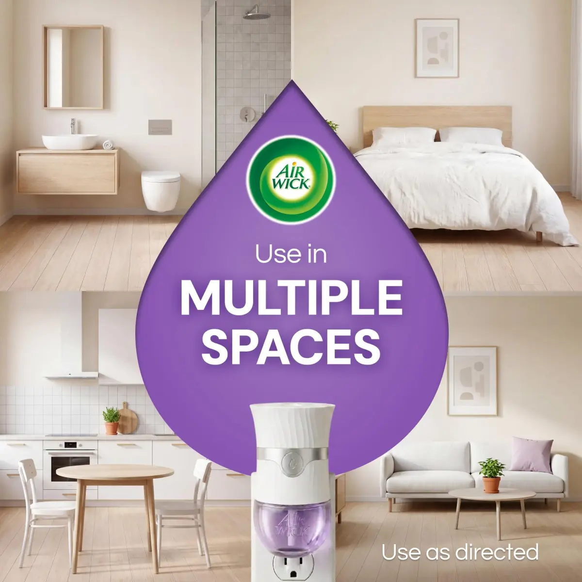 Air Wick Plug In Scented Oil Refills Lavender & Chamomile 10ct (0.67 fl oz per refill) | Continuous Fragrance for Up to 600 Days - view 9