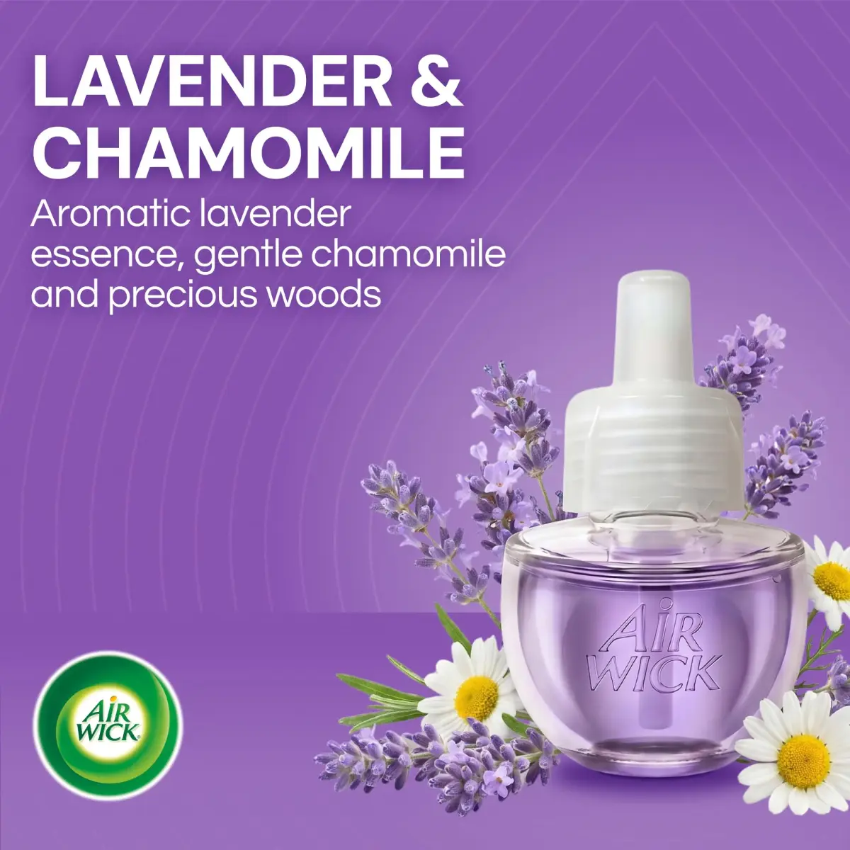 Air Wick Plug In Scented Oil Refills Lavender & Chamomile 10ct (0.67 fl oz per refill) | Continuous Fragrance for Up to 600 Days - view 2