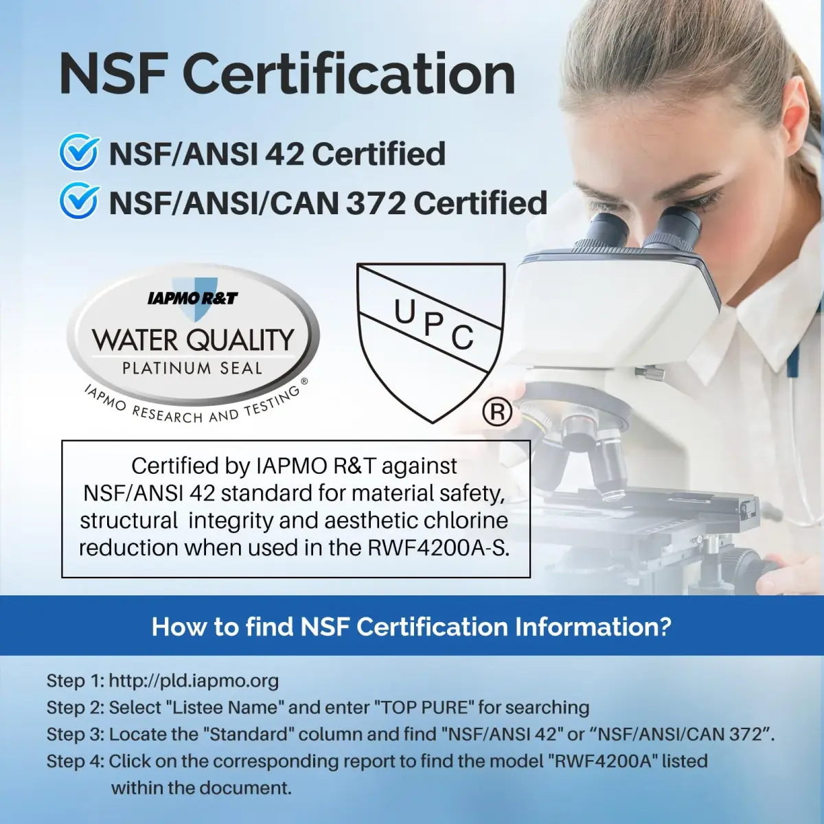 ICEPURE DA97-17376B Refrigerator Water Filter 11.32 oz (321 g) | NSF/ANSI Certified for Safe Drinking Water - view 3