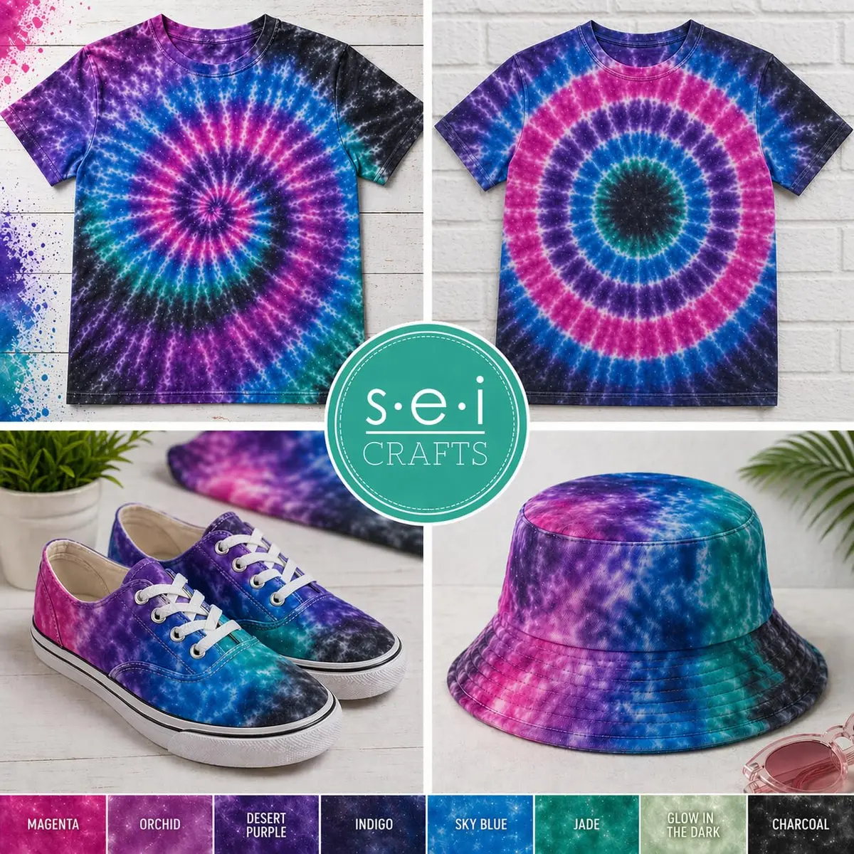 S·E·I Galaxy Tie Dye Kit 8 Colors | Water Based Spray Bottles for Fabric & Home Decor - view 9