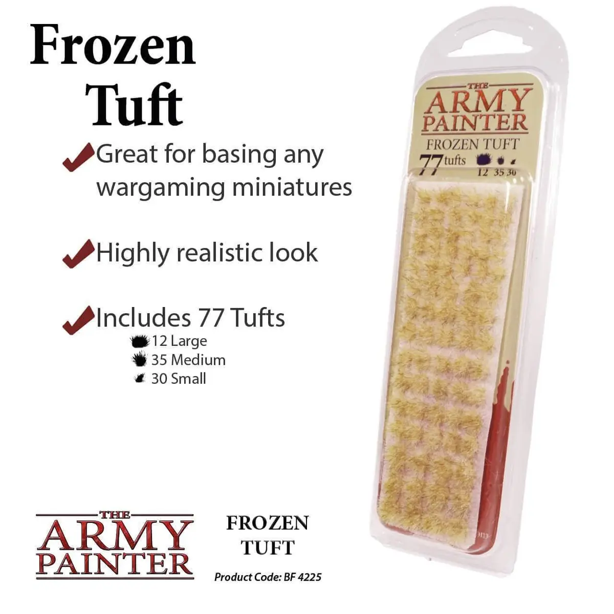The Army Painter Battlefield Tufts - Frozen Tuft, 77 Pcs, 3 Sizes | Model Scenery & Diorama Supplies - view 2