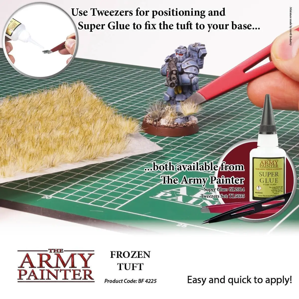 The Army Painter Battlefield Tufts - Frozen Tuft, 77 Pcs, 3 Sizes | Model Scenery & Diorama Supplies - view 4