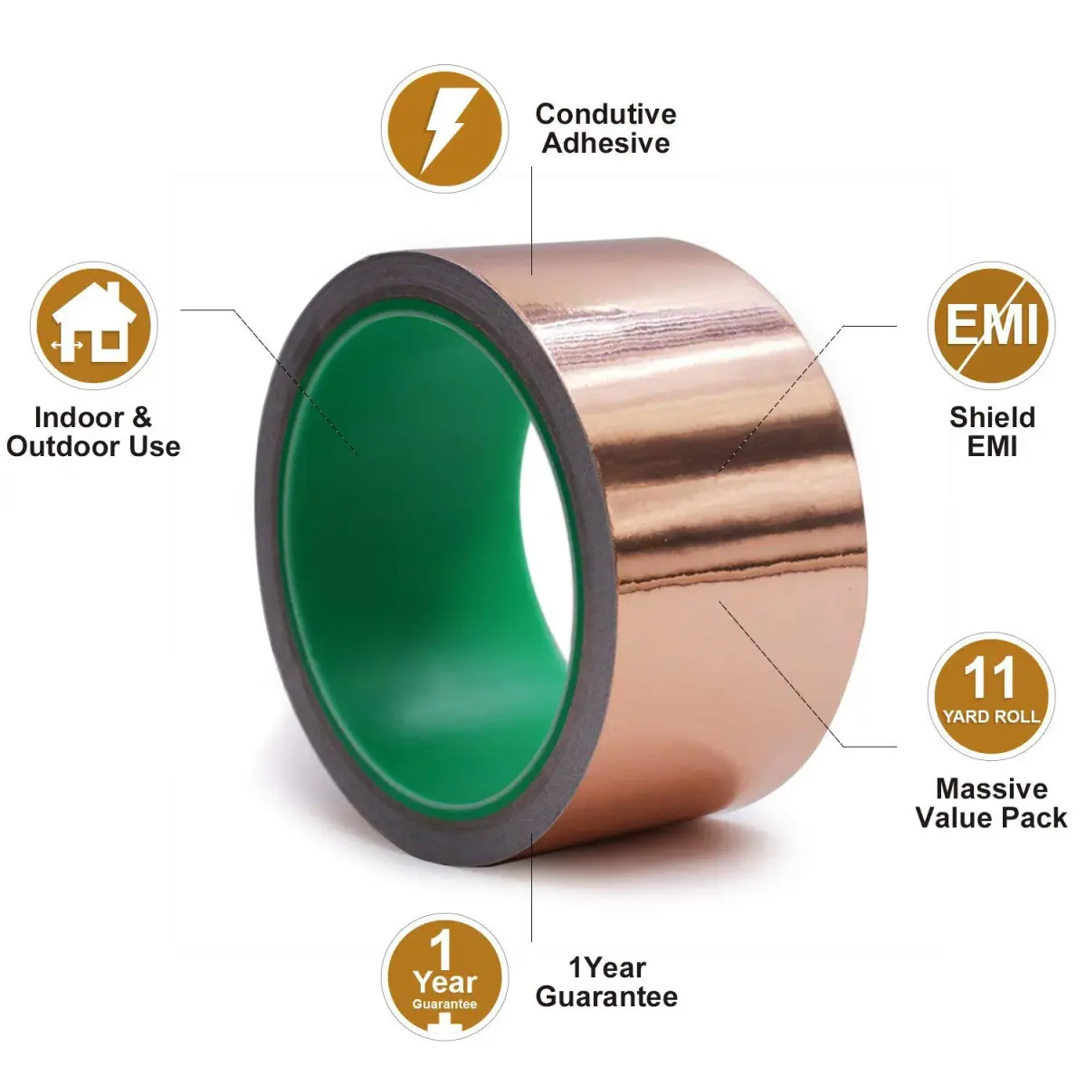LOVIMAG Copper Foil Tape 50mm x 20m (2in x 66ft) | EMI Shielding & Electrical Repairs - view 6
