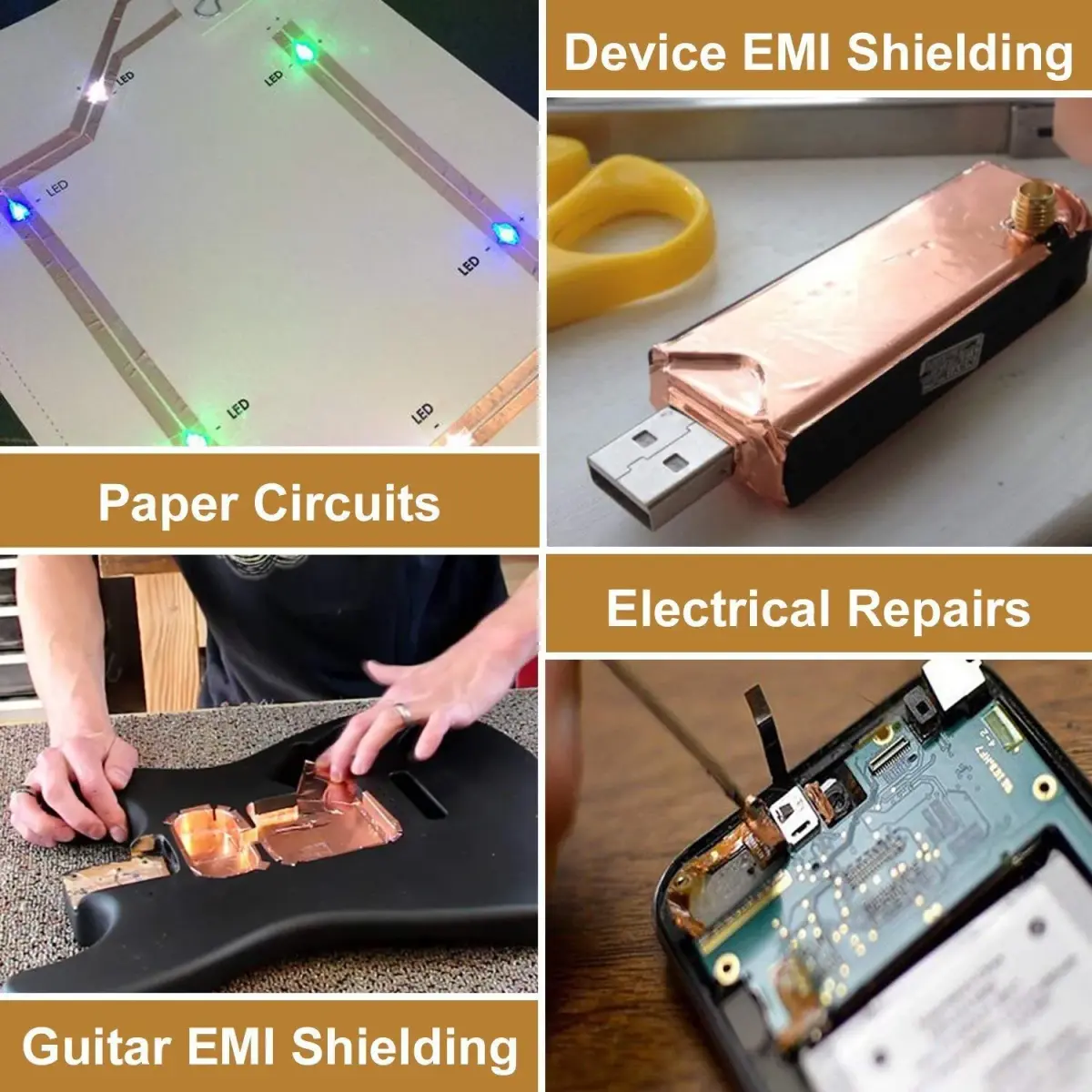 LOVIMAG Copper Foil Tape 75mm x 7m (3" x 275") | Dual Conductive Adhesive for EMI Shielding & Electrical Repairs - view 4