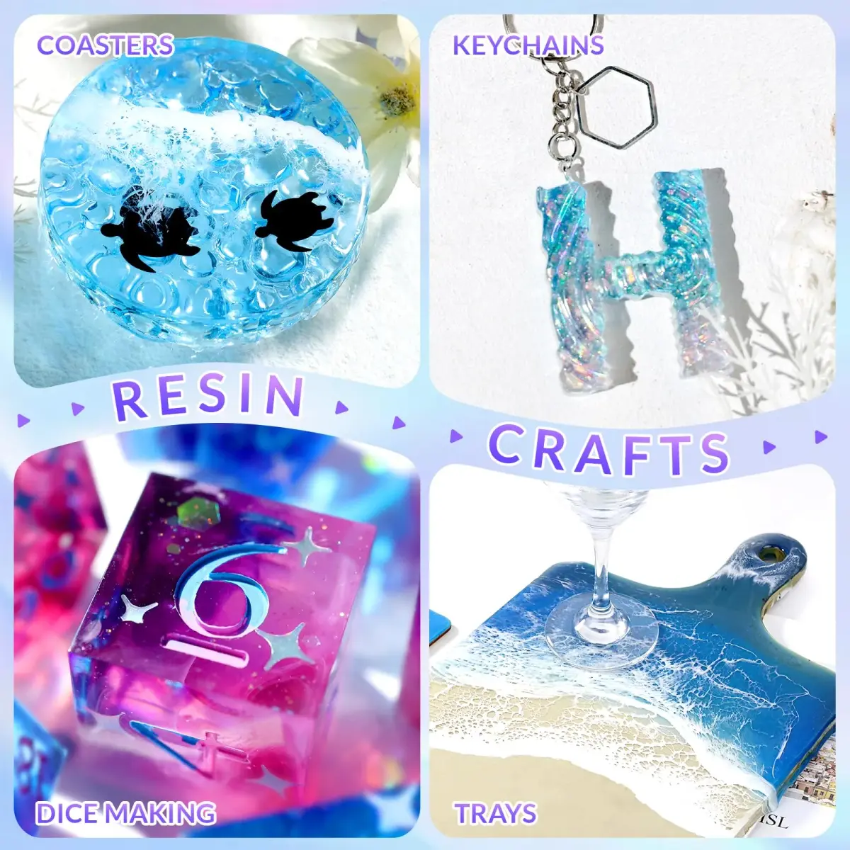 LET'S RESIN Epoxy Resin Dye 15 Colors (10ml/bottle) | Translucent Liquid Pigment for Resin Art & Jewelry Making - view 6