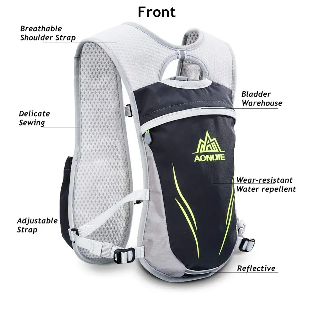 AONIJIE Hydration Vest Pack 5.5L (165ml) | Lightweight Running Vest for Men & Women - view 2