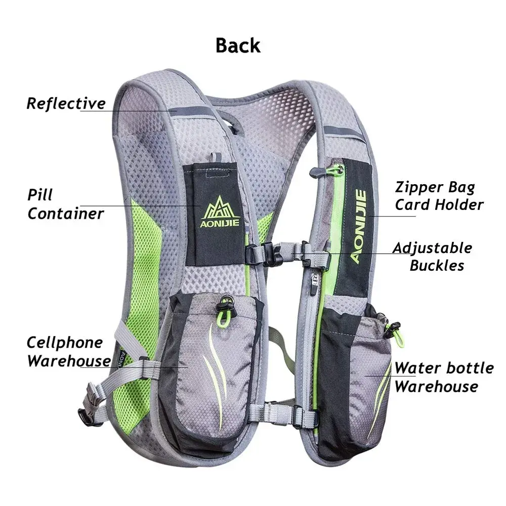 AONIJIE Hydration Vest Pack 5.5L (165ml) | Lightweight Running Vest for Men & Women - view 3