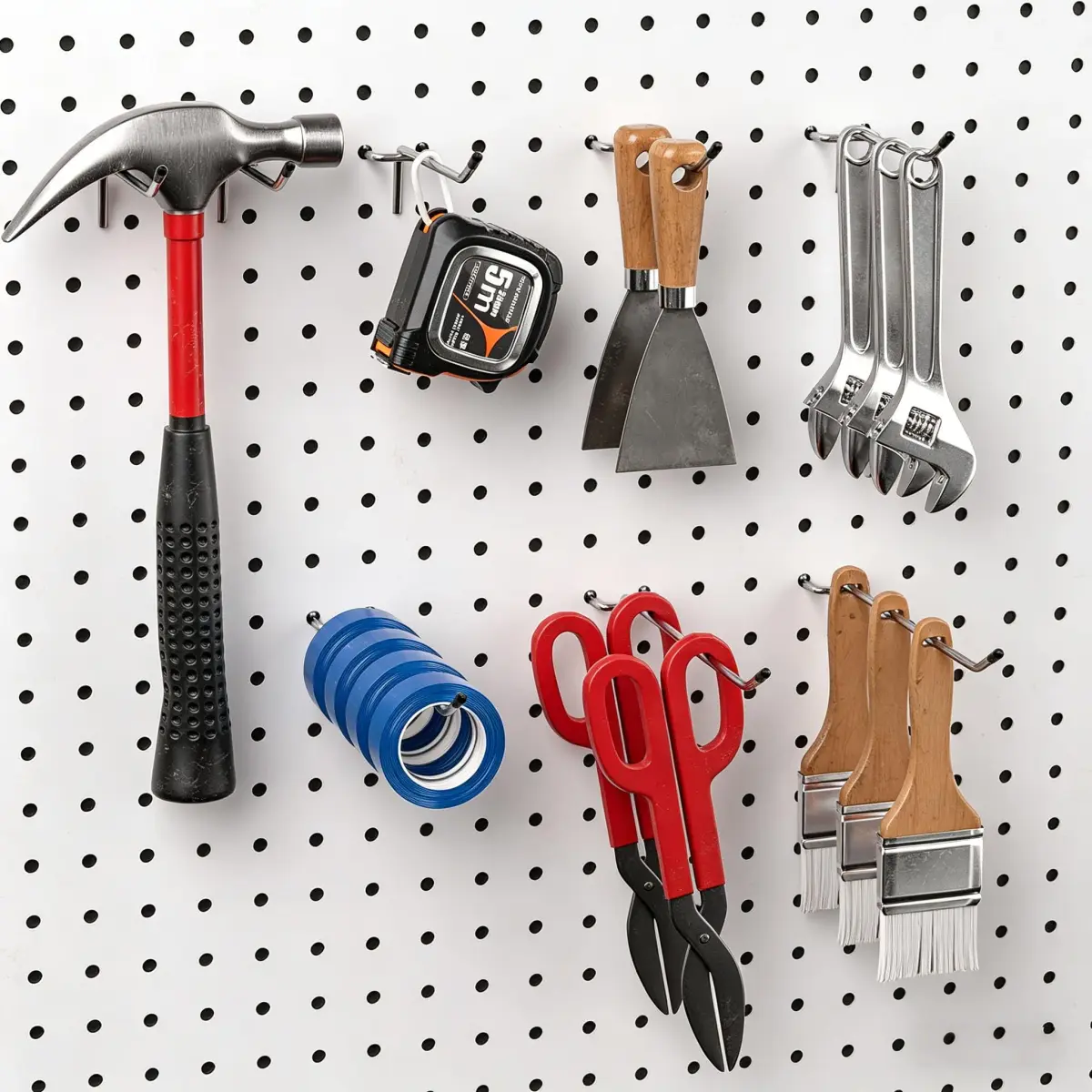 FRIMOONY 80-Piece Pegboard Hooks Assortment with Bins and Peg Locks | Organize Tools, Garage, Kitchen - view 2
