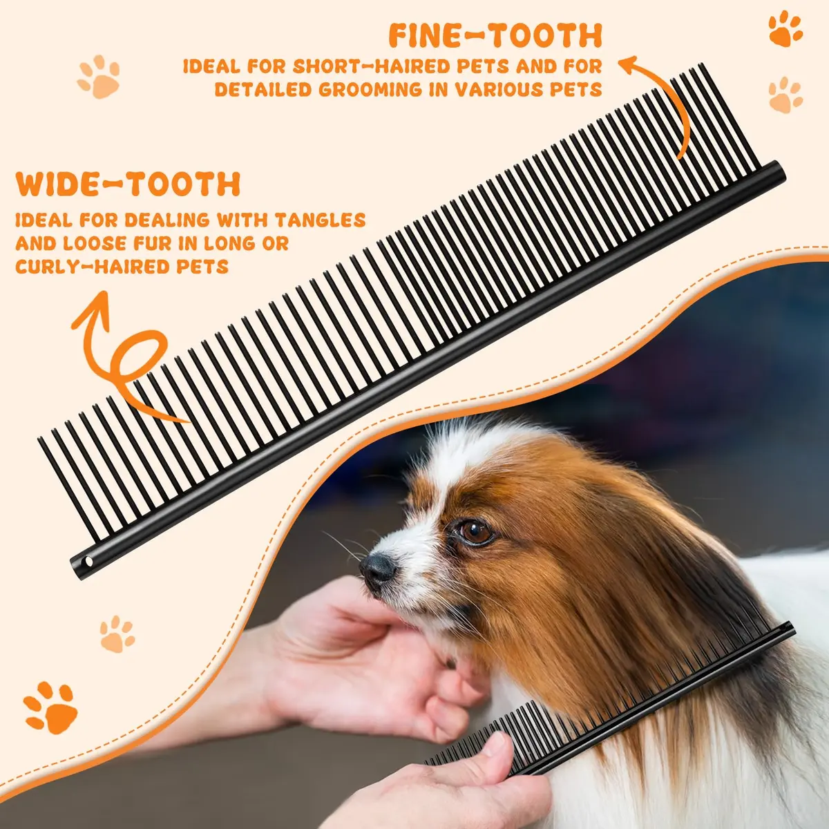Moontay Dog Grooming Scissors Set, 7 Inch/8 Inch | Professional Shears for Pet Grooming - view 6