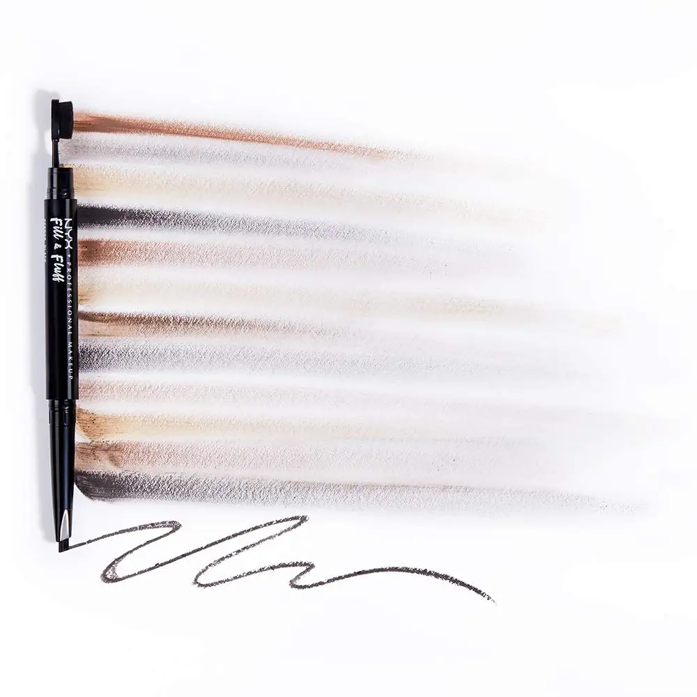 NYX PROFESSIONAL MAKEUP Fill & Fluff Eyebrow Pomade Pencil, Espresso | Dual-Ended Micro Paddle Brush & Precise Teardrop Tip - view 8