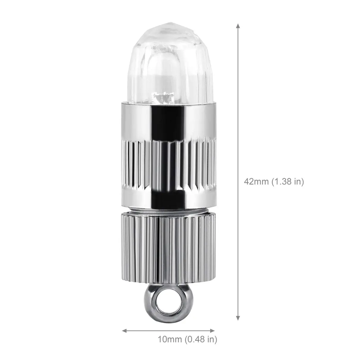 LIHAO 15x Battery Operated Mini LED Lights, White | 1.38 inch (3.5cm) Length - view 2