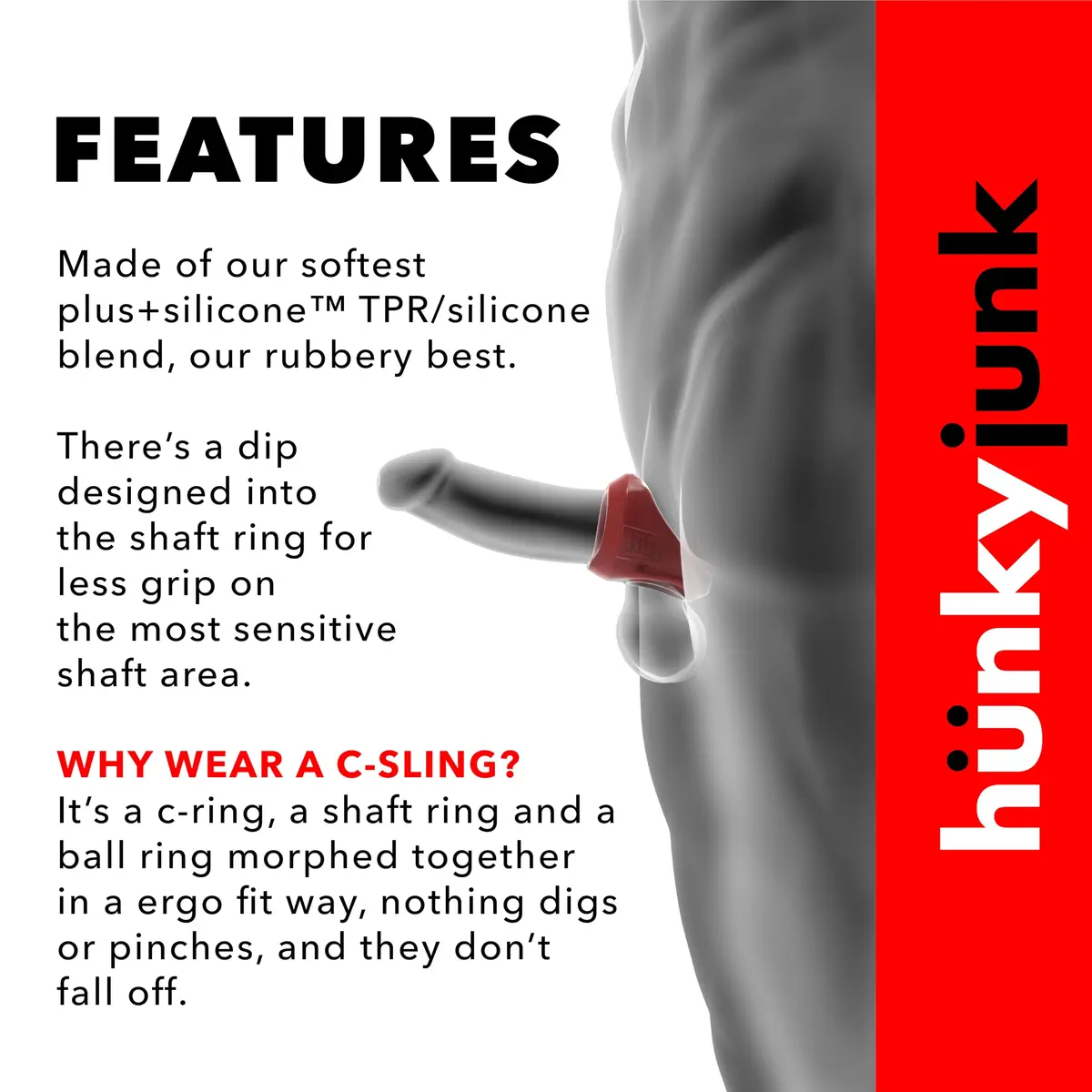 hünkyjunk Clutch Ergonomic Sling ICE 2" | Enhanced Comfort for Men - view 3