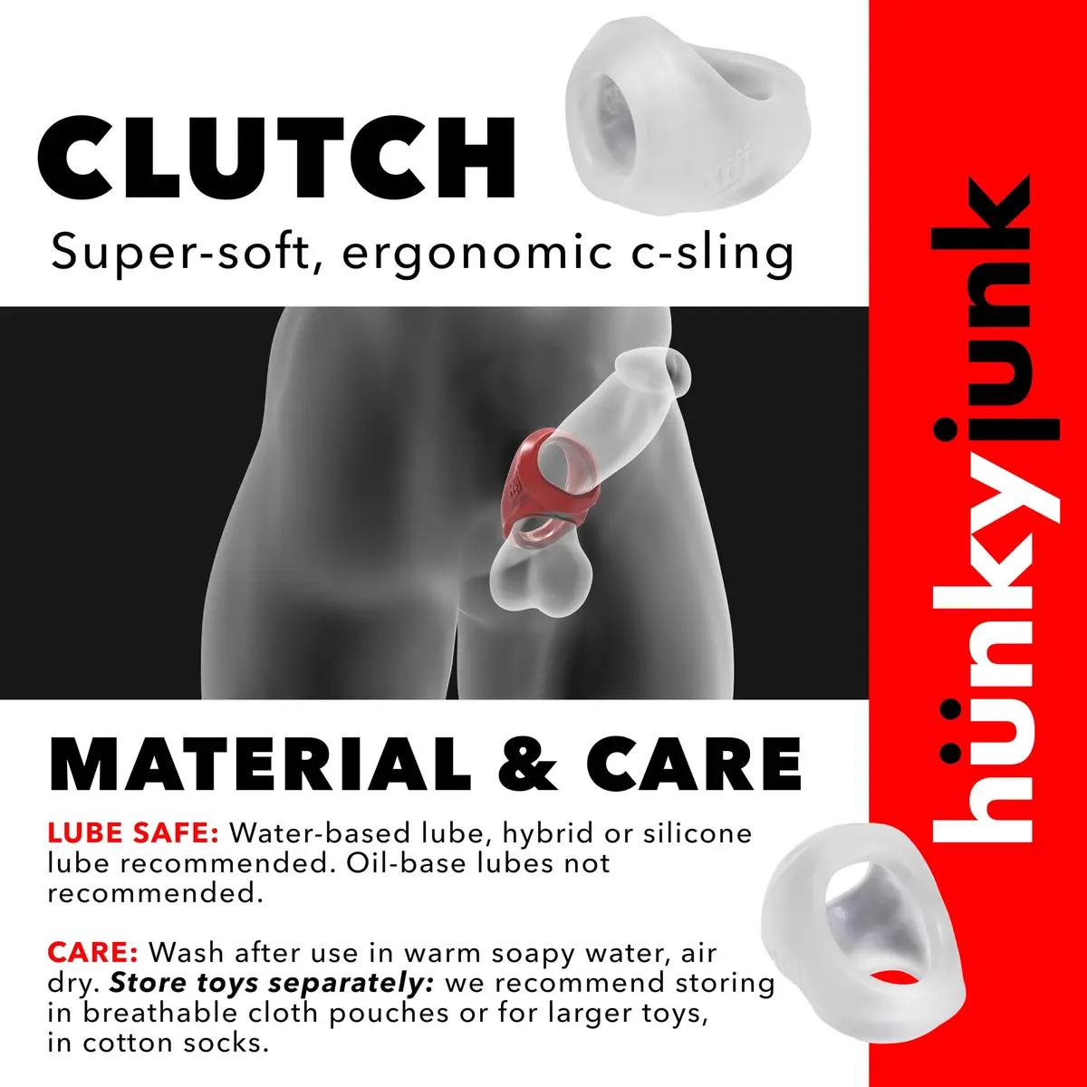 hünkyjunk Clutch Ergonomic Sling ICE 2" | Enhanced Comfort for Men - view 4