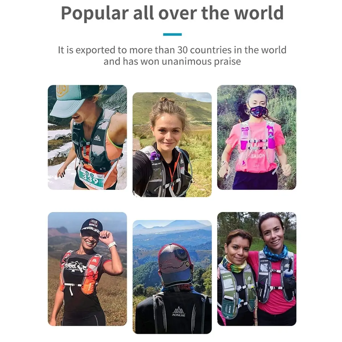 AONIJIE Hydration Vest Pack Backpack 5L (1.5L Bladder Included) | Lightweight Running Gear for Men & Women - view 9