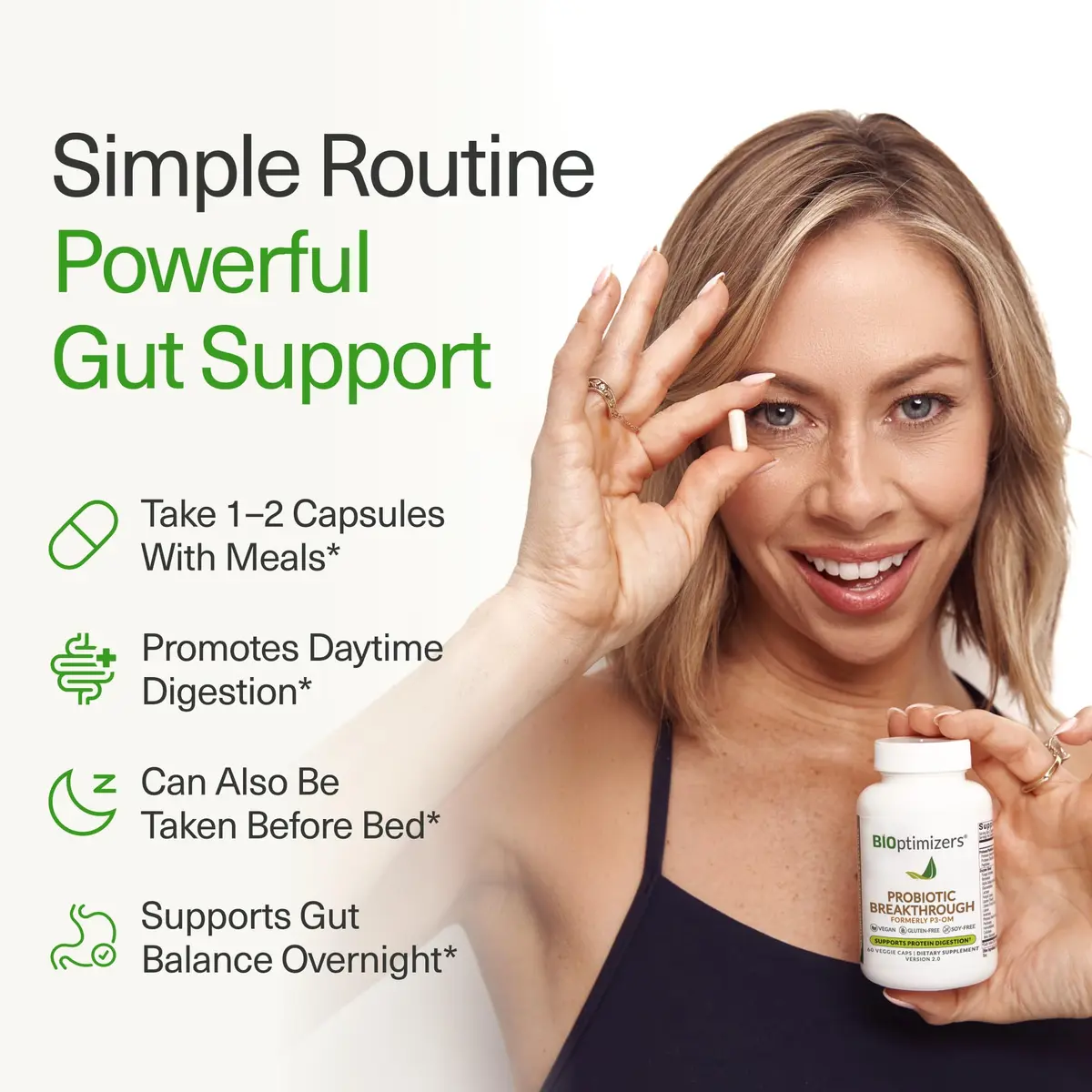 BIOptimizers Probiotic Breakthrough Gut & Digestive Support, 60 Capsules | Supports Gut, Immunity & Brain Balance - view 5