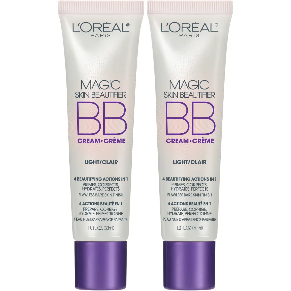 L'Oreal Paris Magic Skin Beautifier BB Cream Tinted Moisturizer, Light, 1 fl oz, 2 Count - main product image