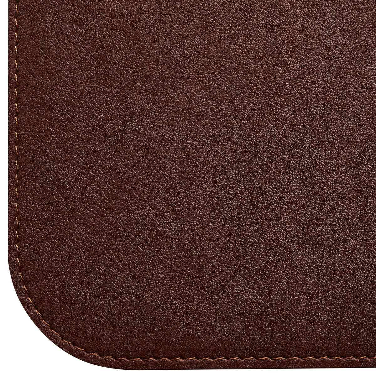 GALLAWAY LEATHER Large Desk Mat 36" x 17" Dark Brown | Elegant PU Leather Office Cover - view 9