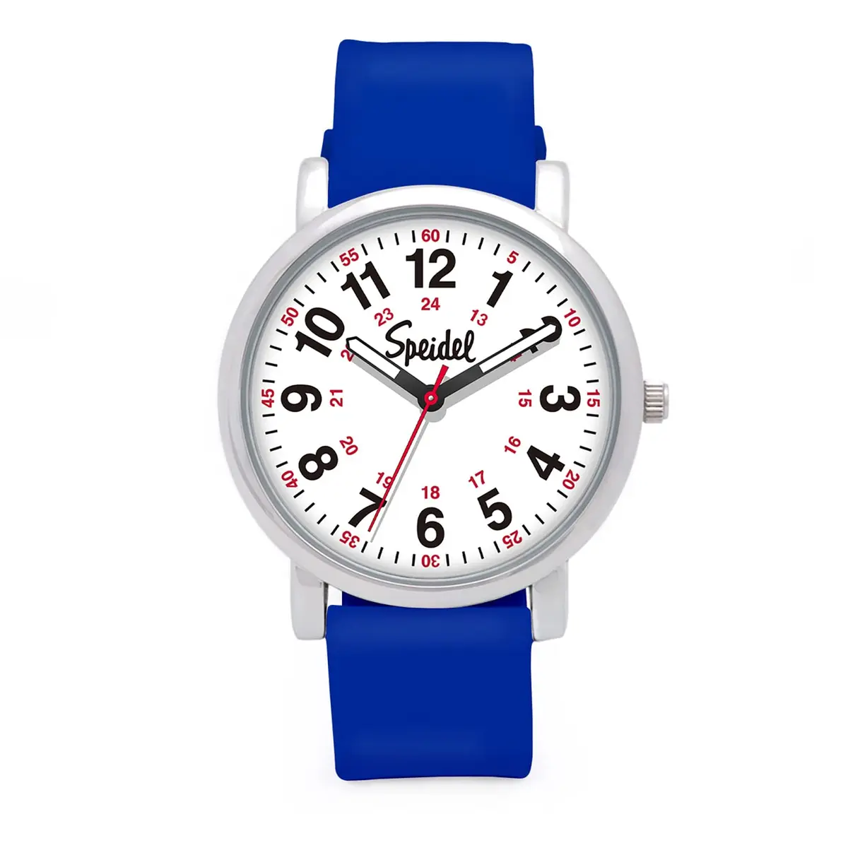 Speidel Water Resistant Scrub Watch 38mm | Easy Read, Unisex Silicone Band, Royal Blue - main product image