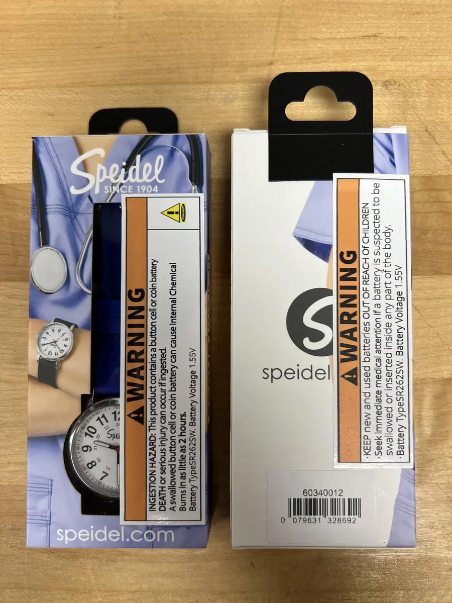 Speidel Water Resistant Scrub Watch 38mm | Easy Read, Unisex Silicone Band, Royal Blue - view 9