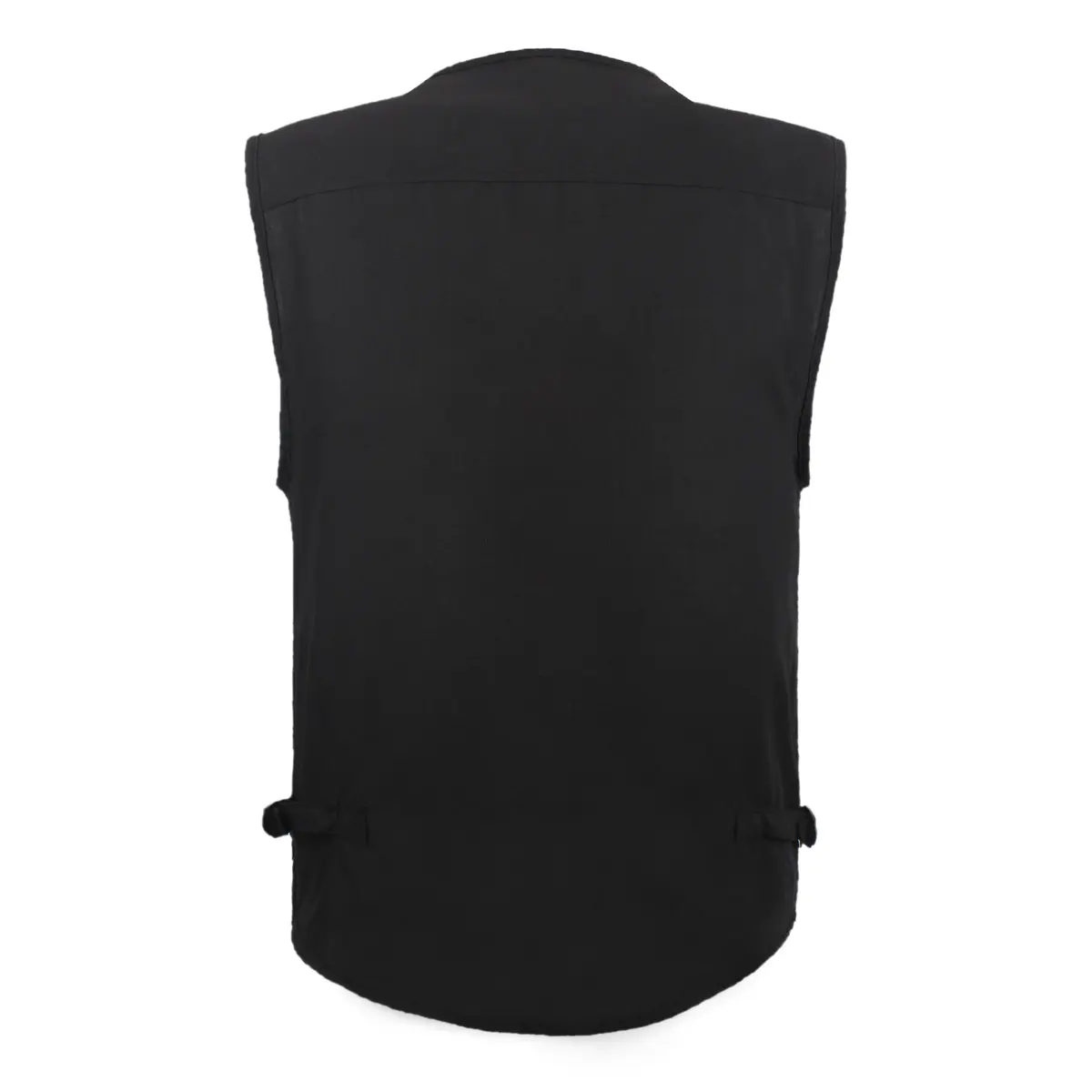 LUSI MADAM Men's Poplin Outdoors Travel Sports Multi-Pockets Work Fishing Vest 2X-Large Black | Utility & Comfort - view 4