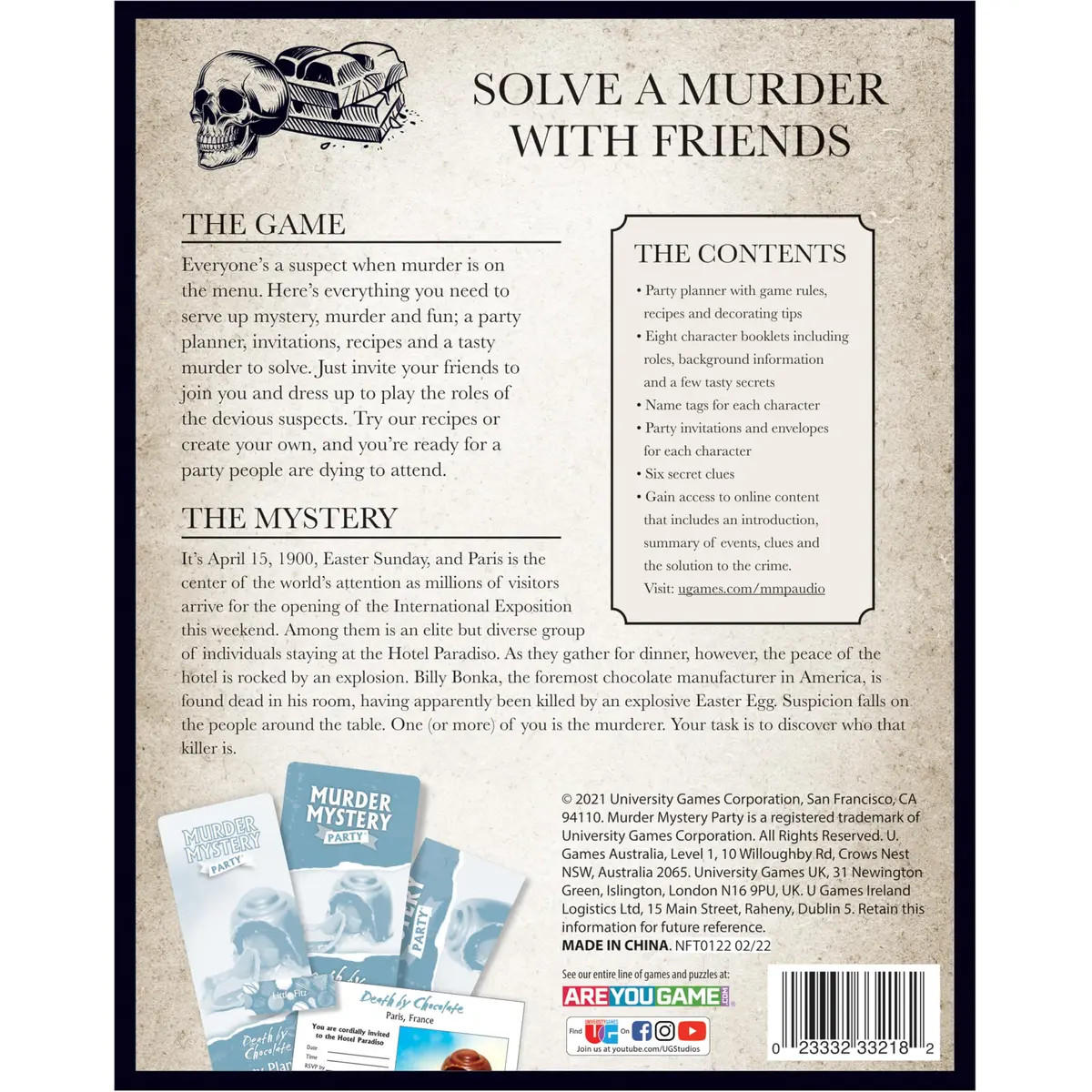 Murder Mystery Party Death by Chocolate Game, 6-8 Players, Ages 18+ | Interactive Dinner Party Game - view 8