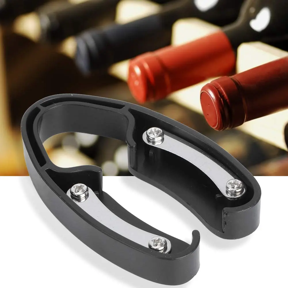 Fdit Black Bottle Opener Polka-dot Foil Paper Cutter 4.2cm (1.6inch) | Modern & Durable Wine Accessory - view 5