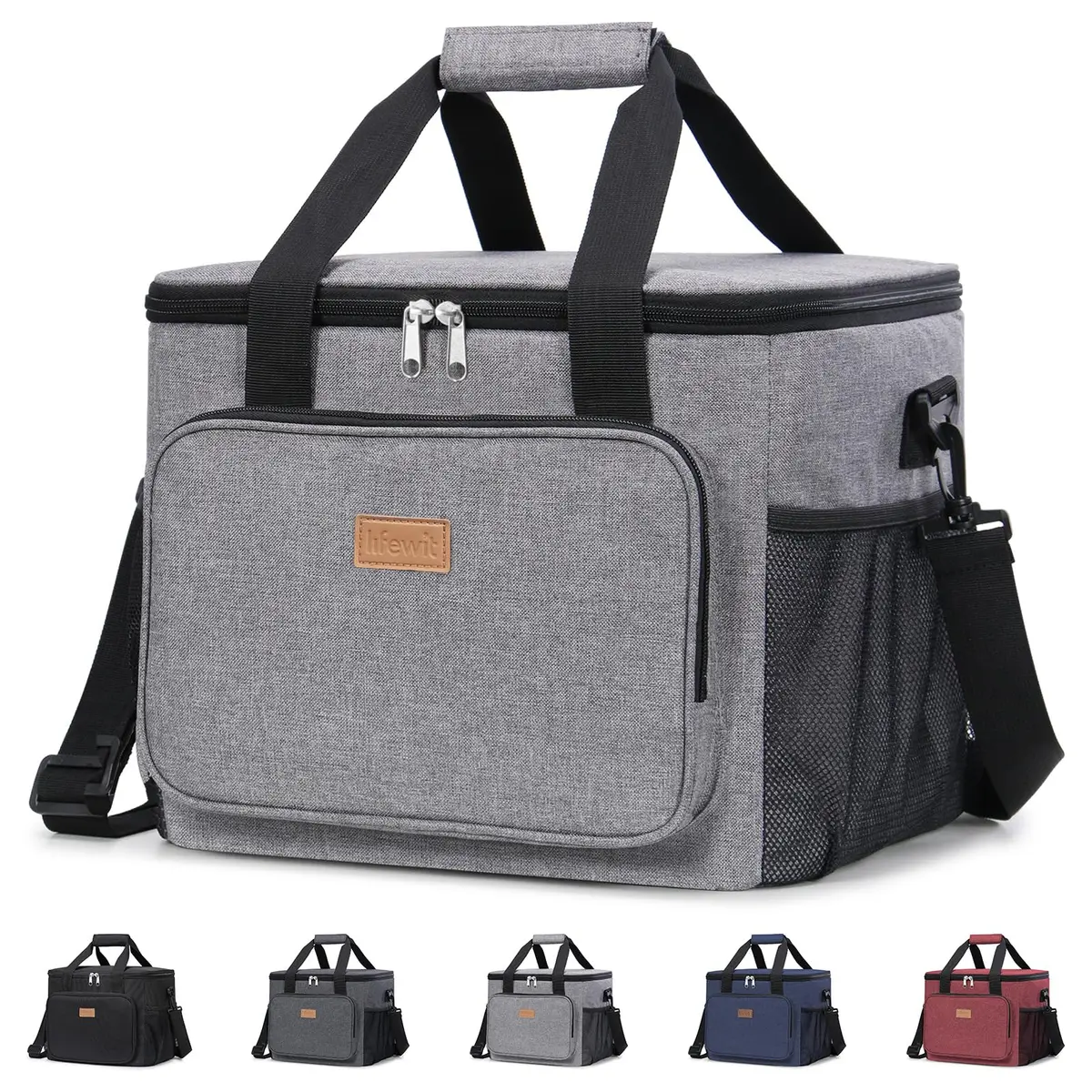 Lifewit Insulated Lunch Box for Men, 24L Gray | Large Capacity Food Cooler for Office & Travel - main product image