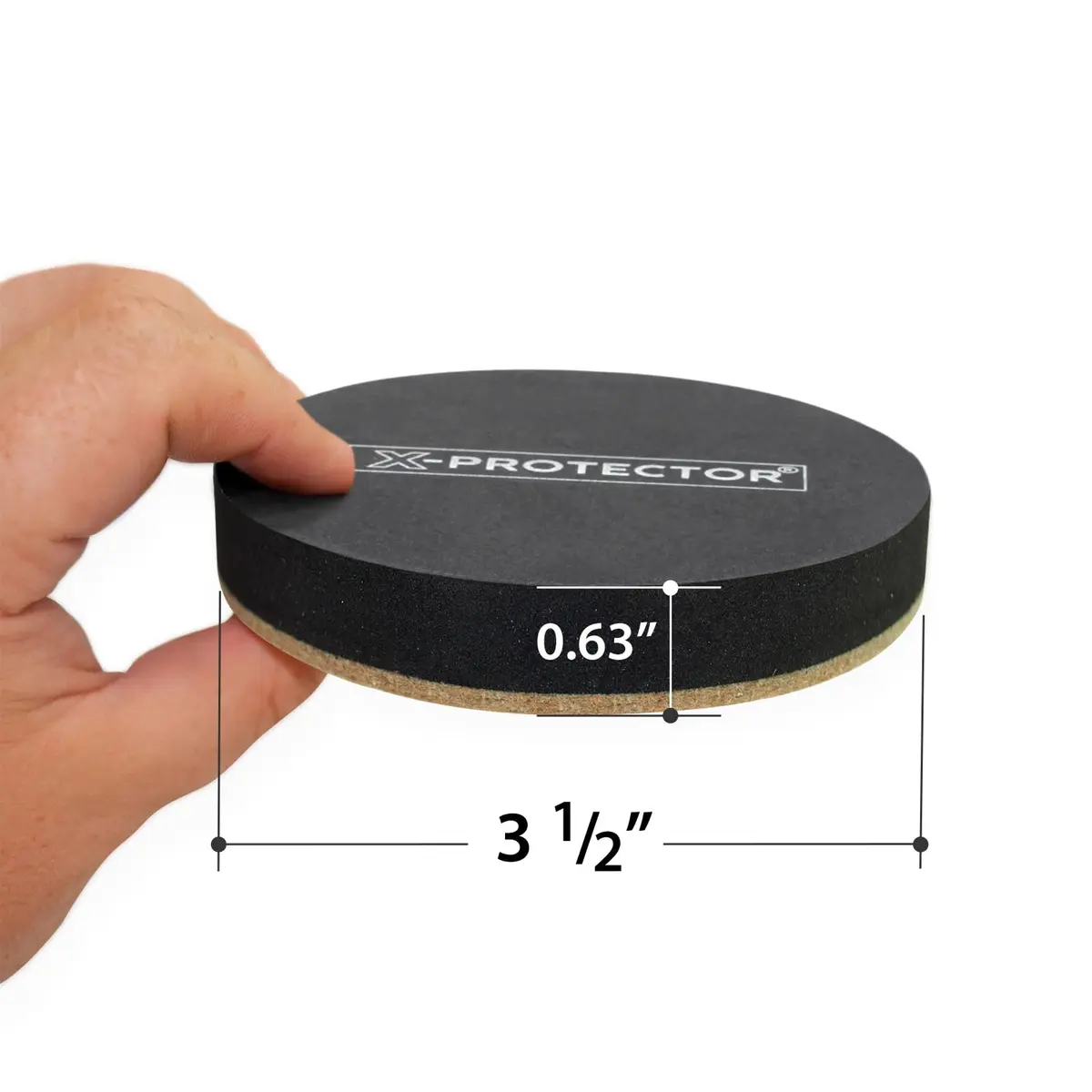 X-Protector Felt Furniture Sliders 16 pcs 3 1/2" | Heavy Duty Hardwood Floor Protectors - view 2