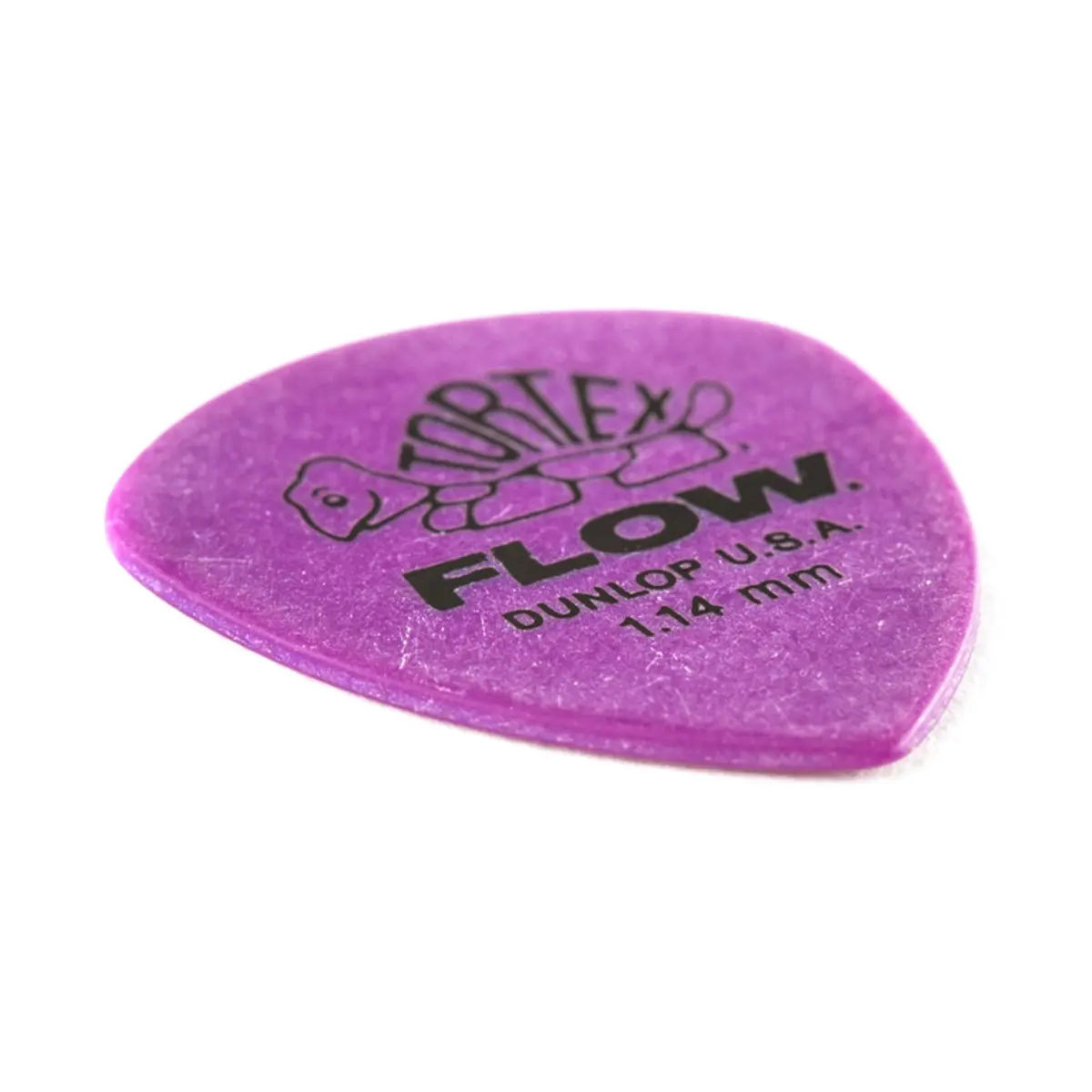 Jim Dunlop Tortex Flow Pick 1.14mm Purple 12-Pack | Precision Attack for Guitar - view 3