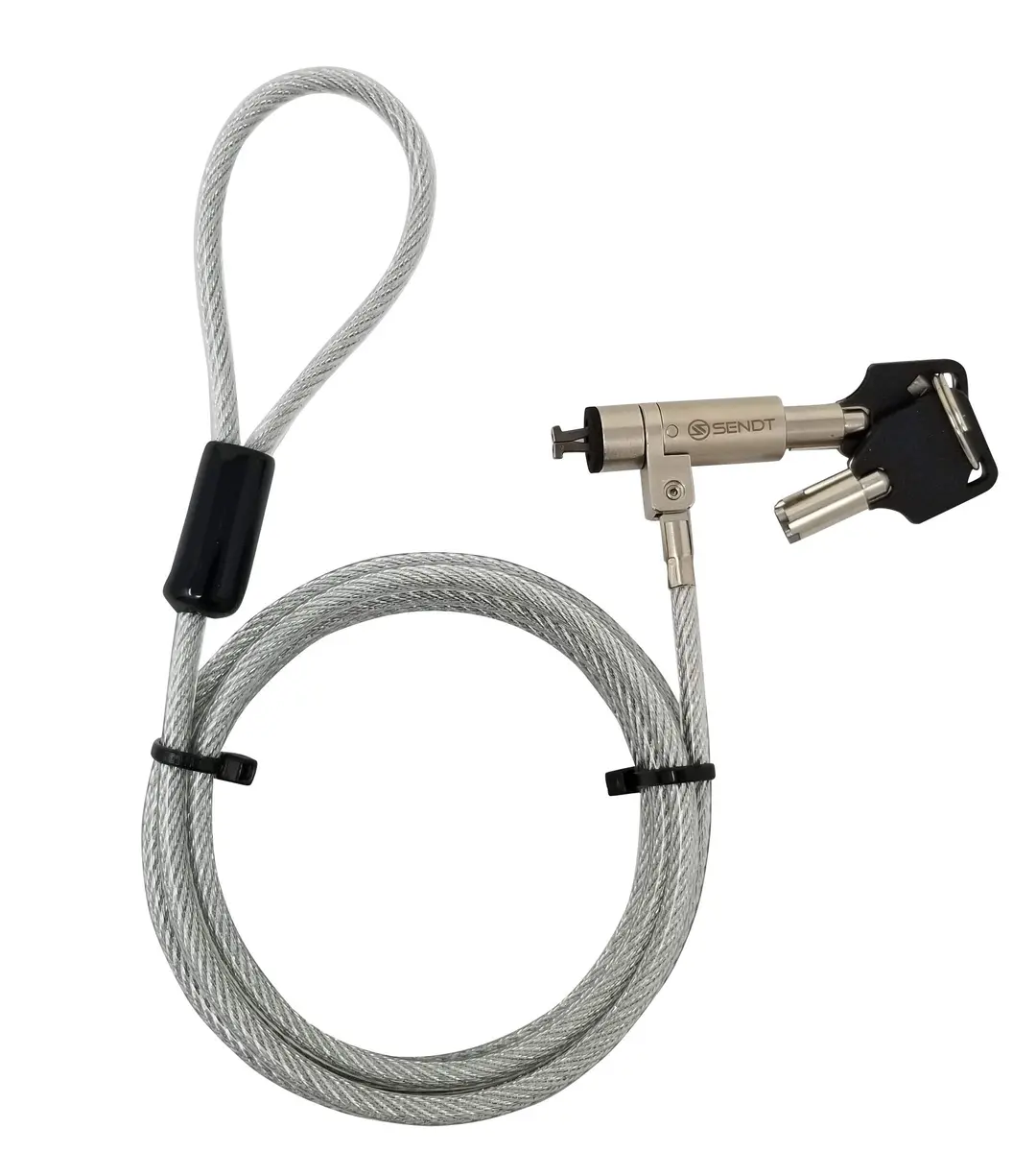 Sendt Silver Laptop Security Lock for Nano Slots | Theft Deterrent & Easy Install - main product image