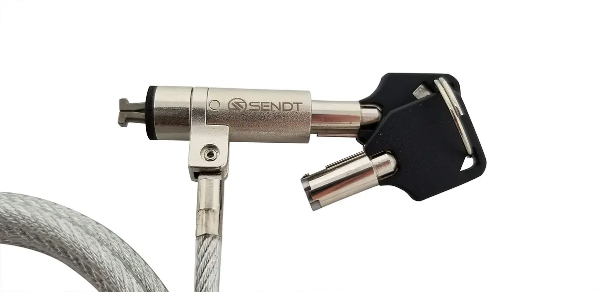 Sendt Silver Laptop Security Lock for Nano Slots | Theft Deterrent & Easy Install - view 2