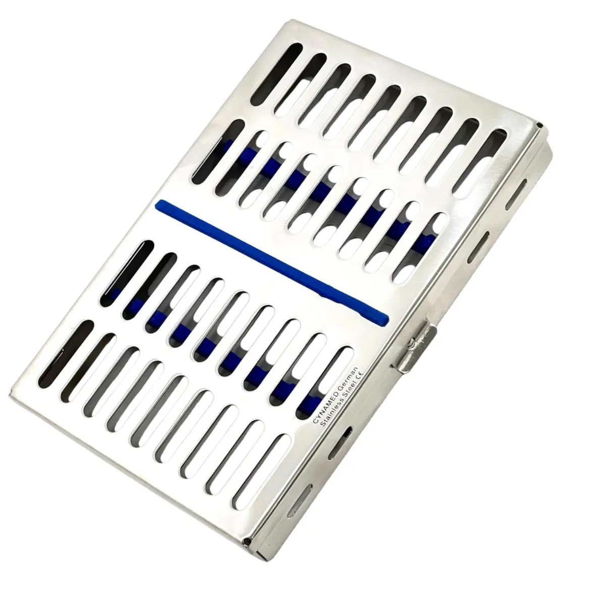 Cynamed German Stainless Dental Instruments Autoclave Cassette 7.25" x 5" x 0.75" | Sterilization Tray for 10 Instruments - view 5