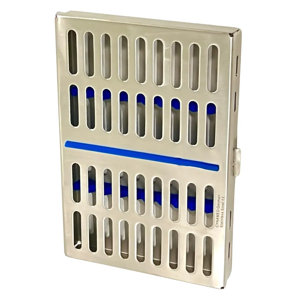 Cynamed German Stainless Dental Instruments Autoclave Cassette 7.25" x 5" x 0.75" | Sterilization Tray for 10 Instruments - view 6