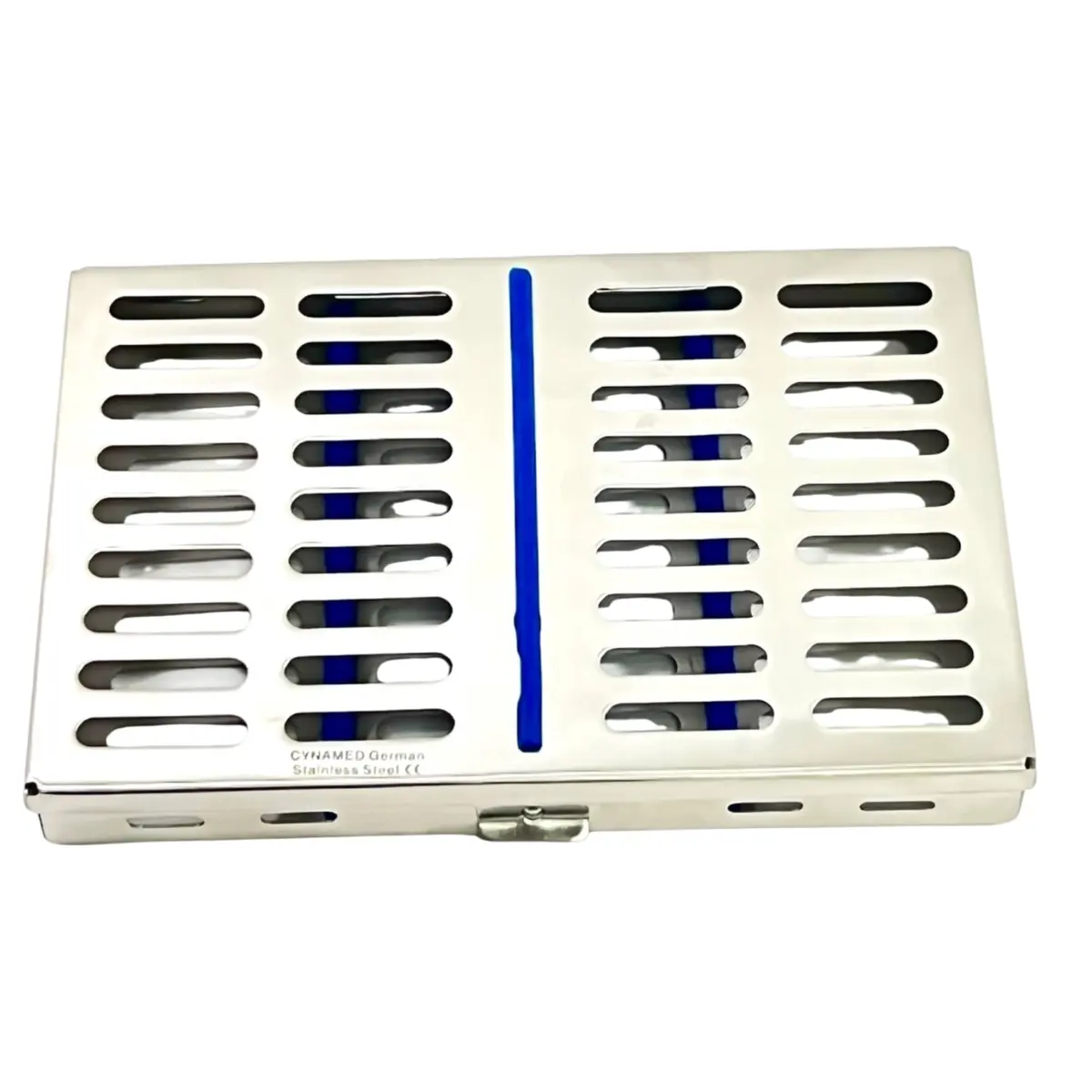 Cynamed German Stainless Dental Instruments Autoclave Cassette 7.25" x 5" x 0.75" | Sterilization Tray for 10 Instruments - view 7