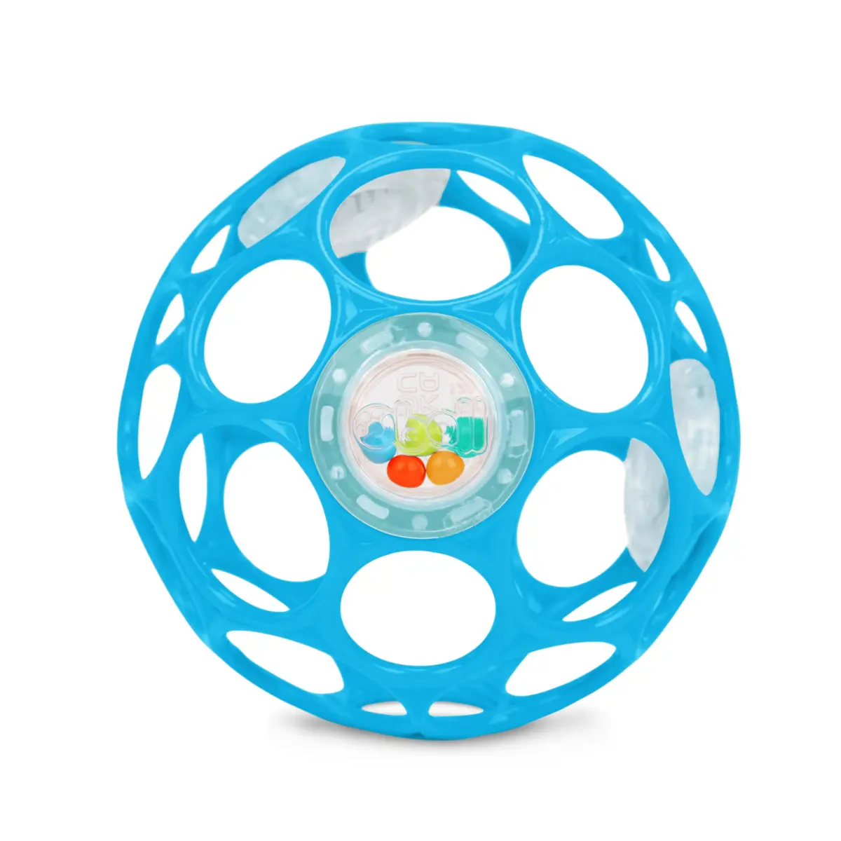 Bright Starts Oball Easy-Grasp Rattle BPA-Free Infant Toy in Blue, 4 Inches | Award-Winning Design for Little Fingers - main product image