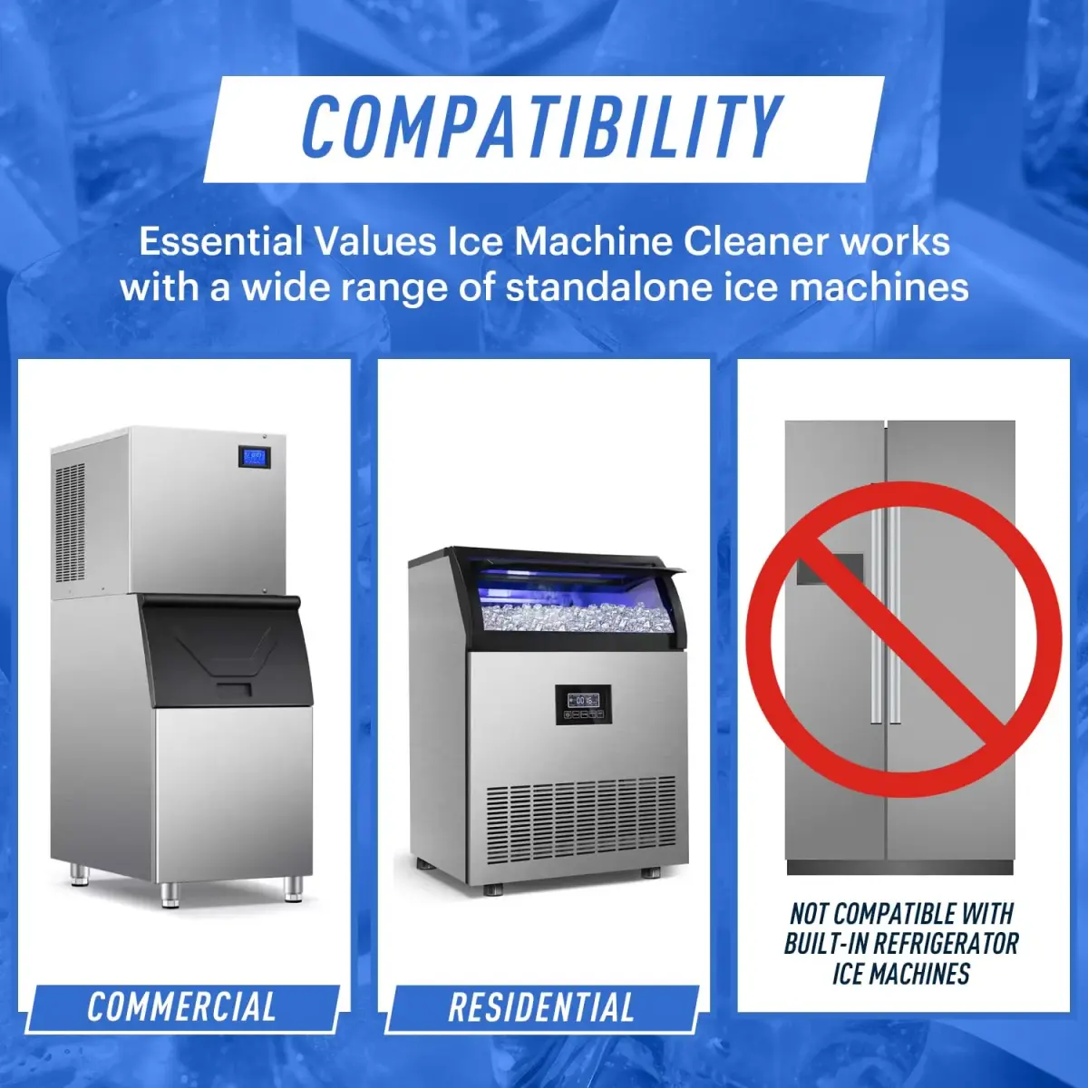 Essential Values Ice Machine Cleaner and Descaler 2x16 fl oz | Nickel Safe Descaler for All Ice Makers - view 6