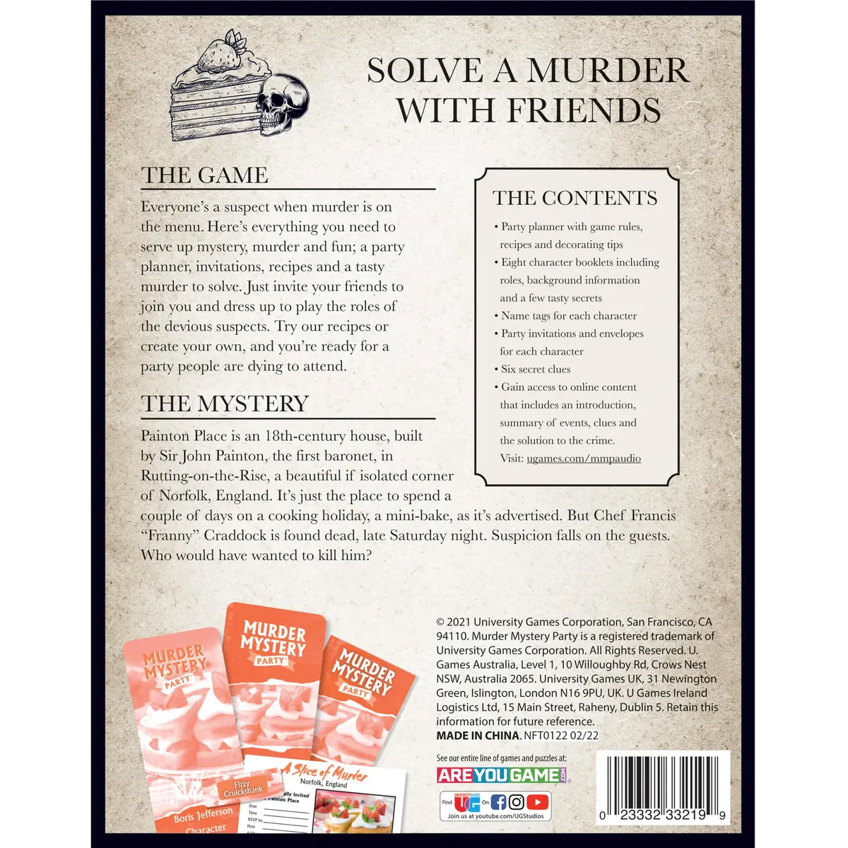 Murder Mystery Party A Slice of Murder Game 561 g (19.8 oz) | Interactive Dinner Party Game for 6-8 Players - view 8