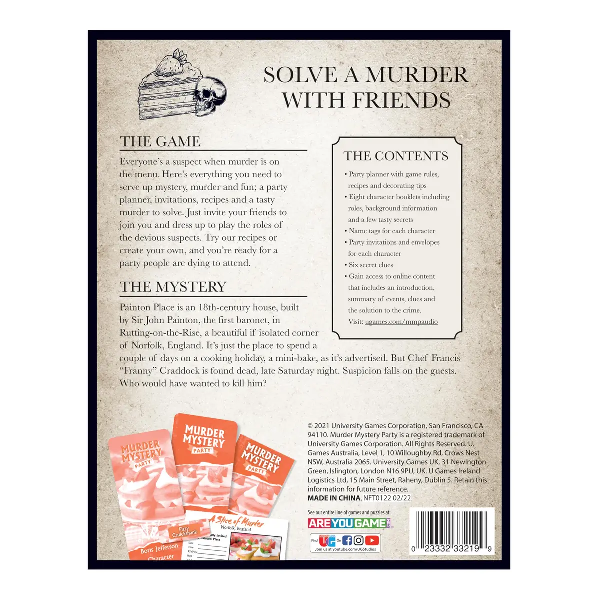 Murder Mystery Party A Slice of Murder Game 561 g (19.8 oz) | Interactive Dinner Party Game for 6-8 Players - view 9