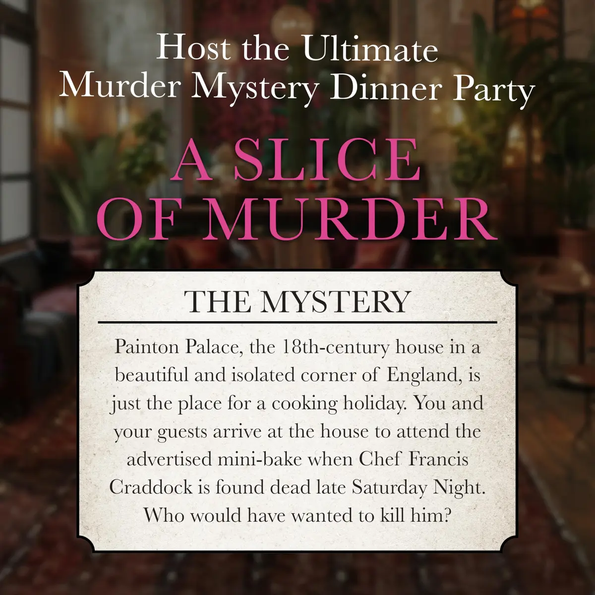 Murder Mystery Party A Slice of Murder Game 561 g (19.8 oz) | Interactive Dinner Party Game for 6-8 Players - view 2