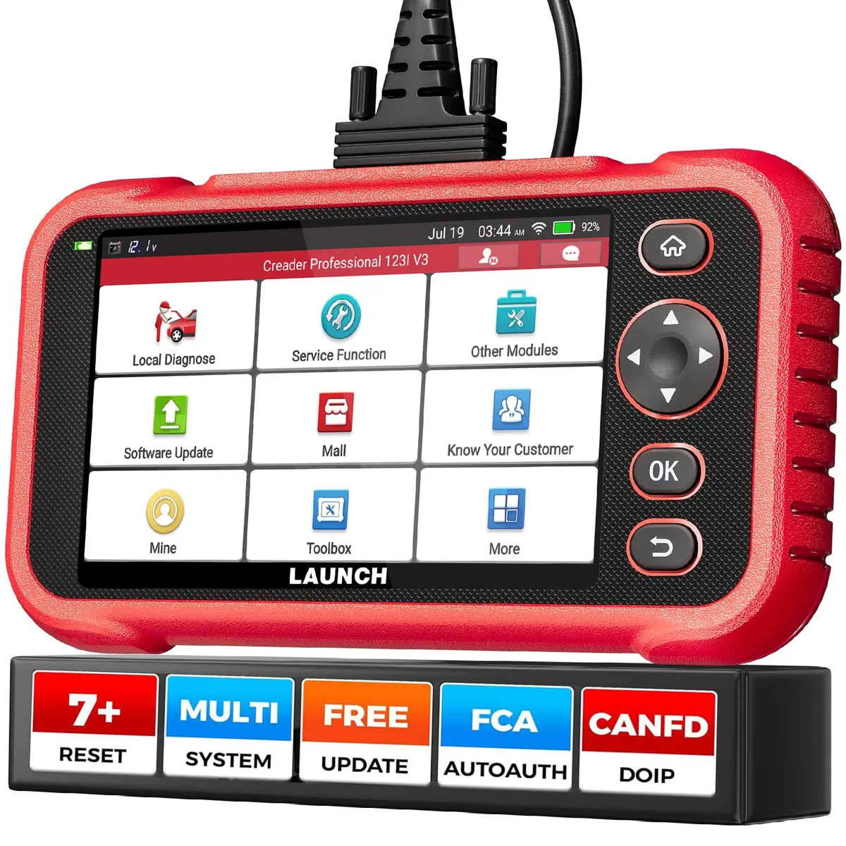 LAUNCH VEHICLE_SCAN_TOOL CRP123I V3.0 Elite,7 Resets Car Scanner, Lifetime Update | Advanced Diagnostic for Cars - main product image