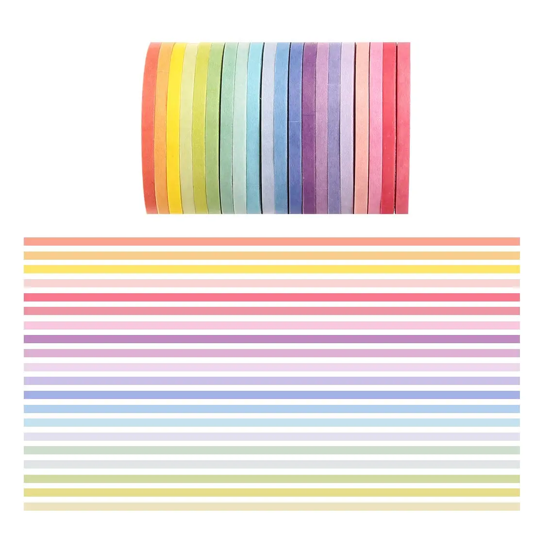 CCINEE Gold Washi Tape 3MM | 20 Rolls Slim Decorative Masking Tape for Crafts & DIY - view 5