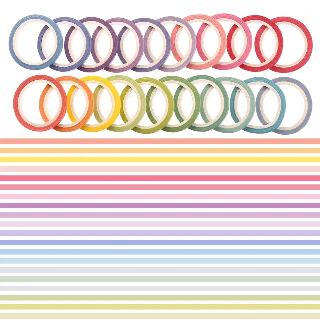 CCINEE Gold Washi Tape 3MM | 20 Rolls Slim Decorative Masking Tape for Crafts & DIY - view 4