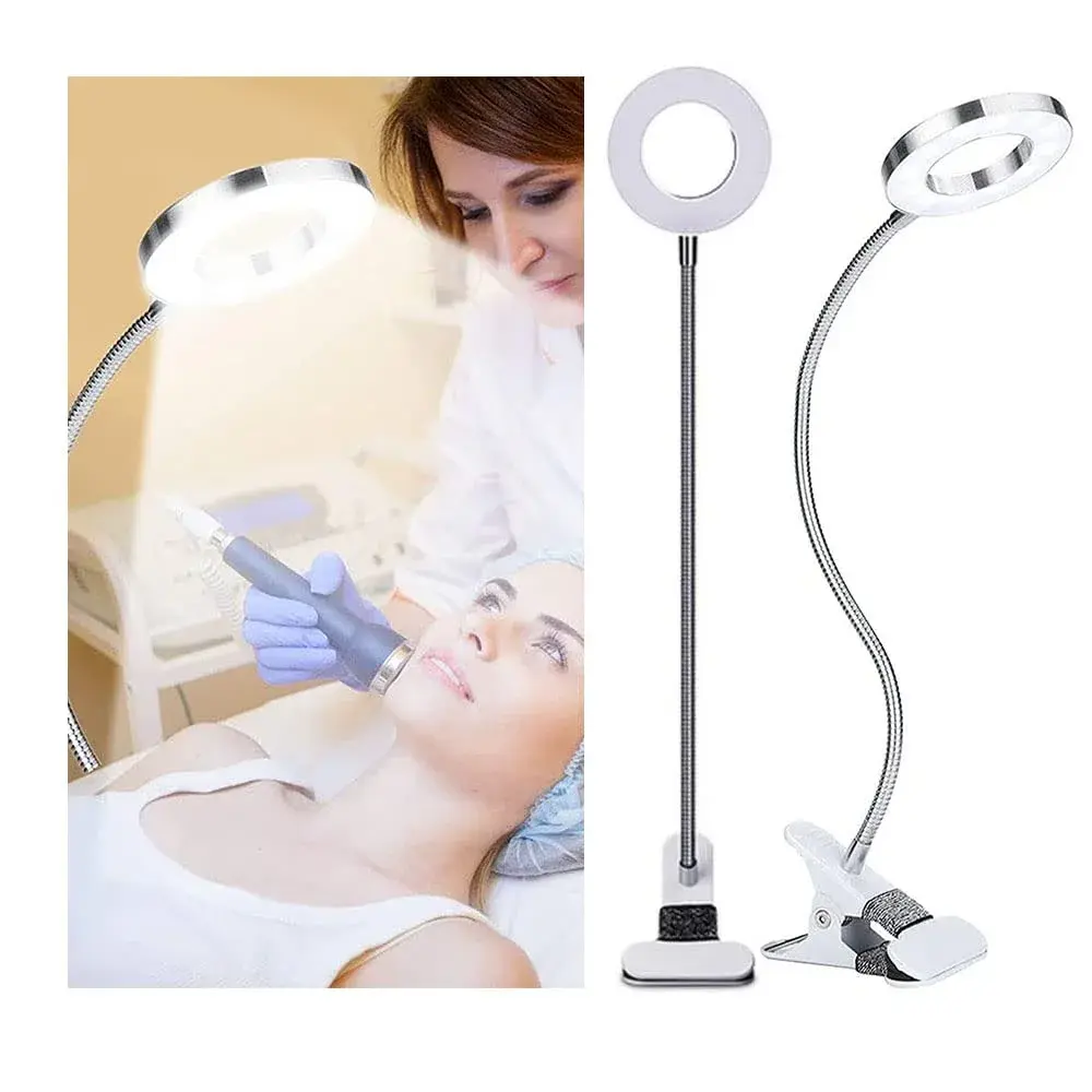 Salmue Silver USB LED Beauty Lamp 50cm (19.7in) | Eye-Friendly Flicker-Free Light for Tattoos, Makeup, and Study - main product image