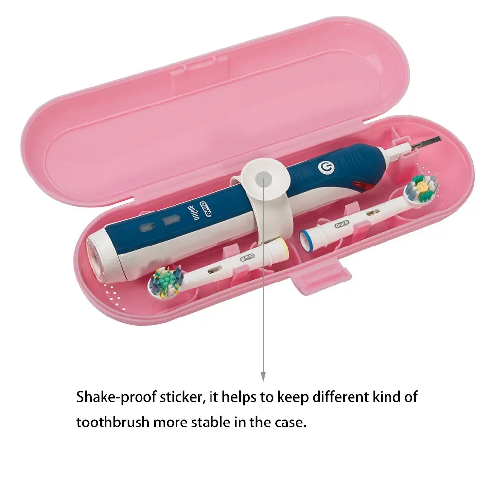 Nincha Travel Case for Oral-B Pro Series | Portable, Food-Safe Plastic, Fits 1 Handle & 3 Brush Heads - view 3